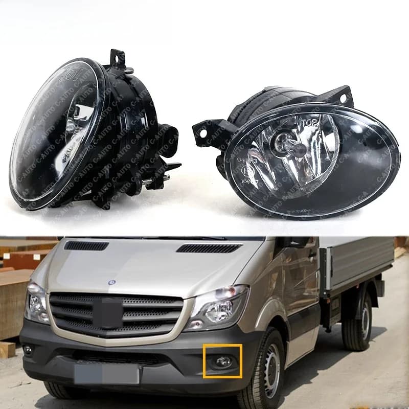 Feu antibrouillard avant de voiture avec ampoules halogènes, feu de conduite antibrouillard pour mercedes-benz Sprinter W906 9068203861 9068203961
