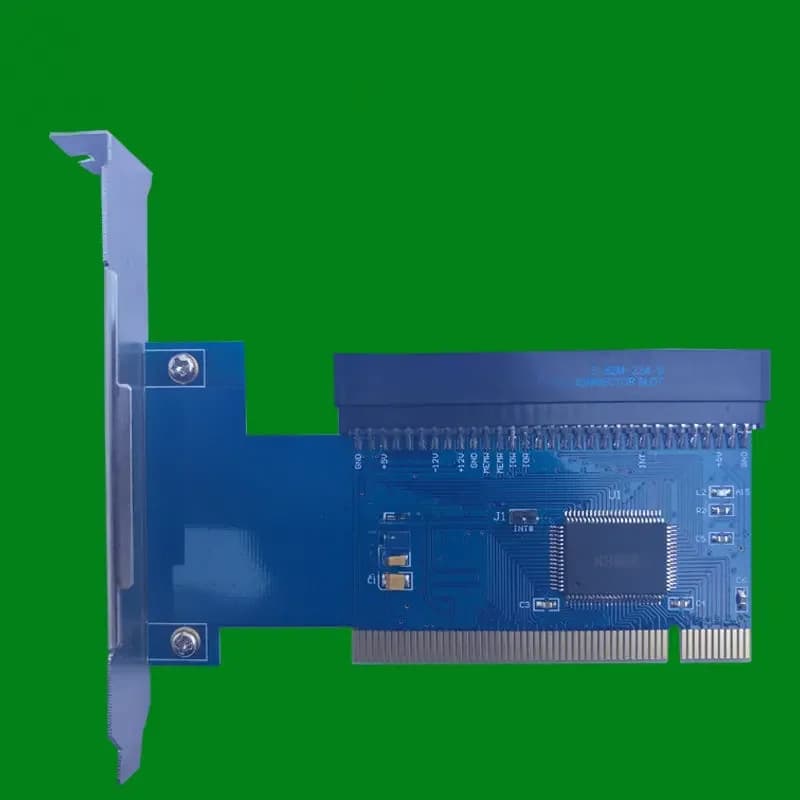 Carte son de contrôle de la taxe, carte son, carte adaptateur, PCI 32 bits à 8 bits, carte CrawCard 62 broches, carte dorée, peut être équipée d'une extension