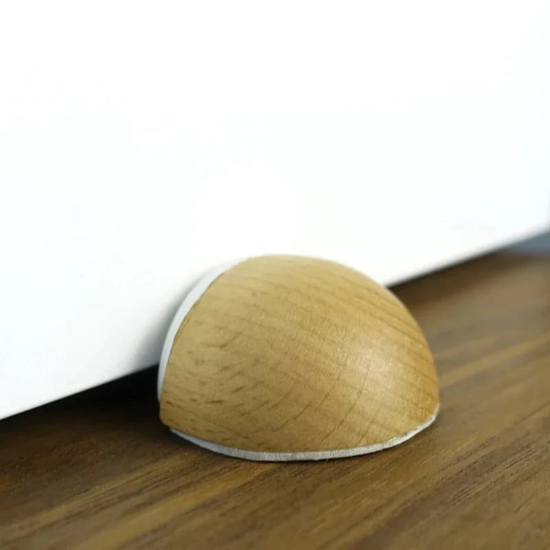 Butoir de porte en bois, butée murale en caoutchouc de Silicone, arrêt de porte de sol de maison, poignée d'arrêt de cale, supports de protection, bloqueur de protection