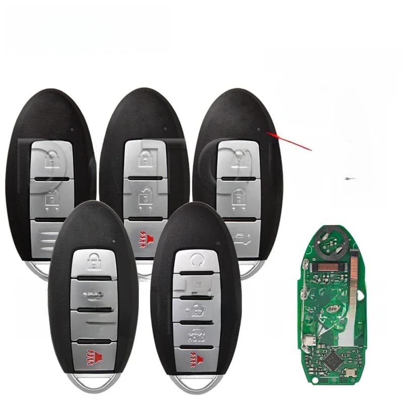 Datong World – télécommande de clé de voiture, pour Nisan Rogue Kicks S Sport 2018 – 2020, puce 4A 433MHz KR5TXN1, carte de proximité de remplacement