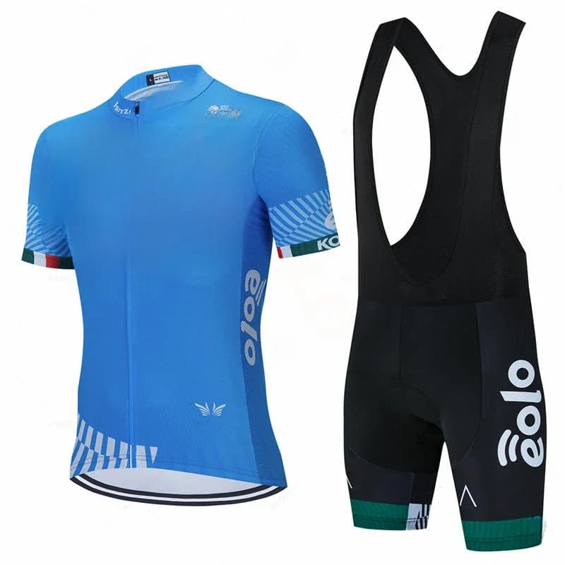 Nouveau Eolo Kometa équipe cyclisme ensemble homme vélo Maillot à manches courtes vélo vêtements Kit vtt vêtements de cyclisme Triathlon Uniforme Maillot