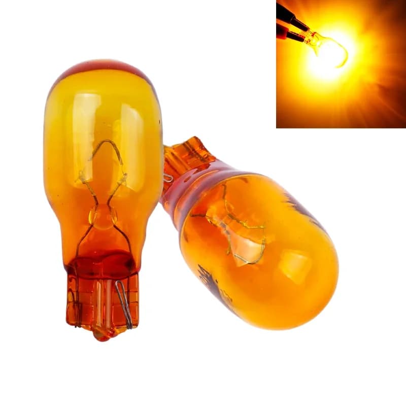 2 pièces T15 W16W 921 12V 16W verre ambre naturel clignotant Super blanc indicateurs de feu de recul lampe feu Stop