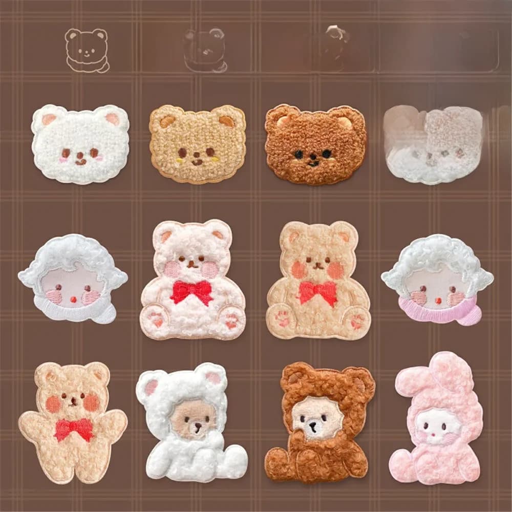 Be Your Bear – patchs de dessin animé auto-adhésifs pour vêtements, bricolage, fer sur vêtements, autocollant lapin mignon, Badges brodés
