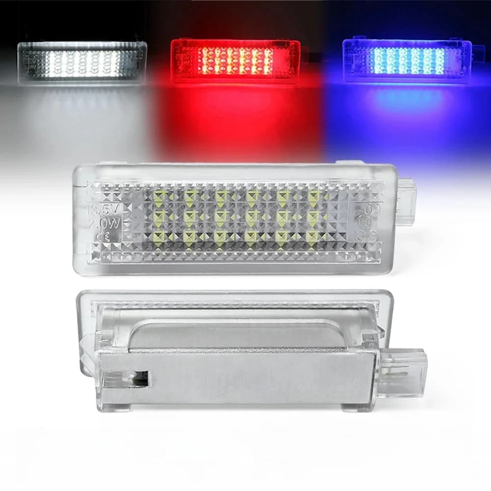 Lampes de porte à LED pour BMW, éclairage intérieur de plancher, éclairage de coffre à bagages, figurine F32, F33, F36, F22, F23, F45, F46, F87, M2, F82, F83, 2x