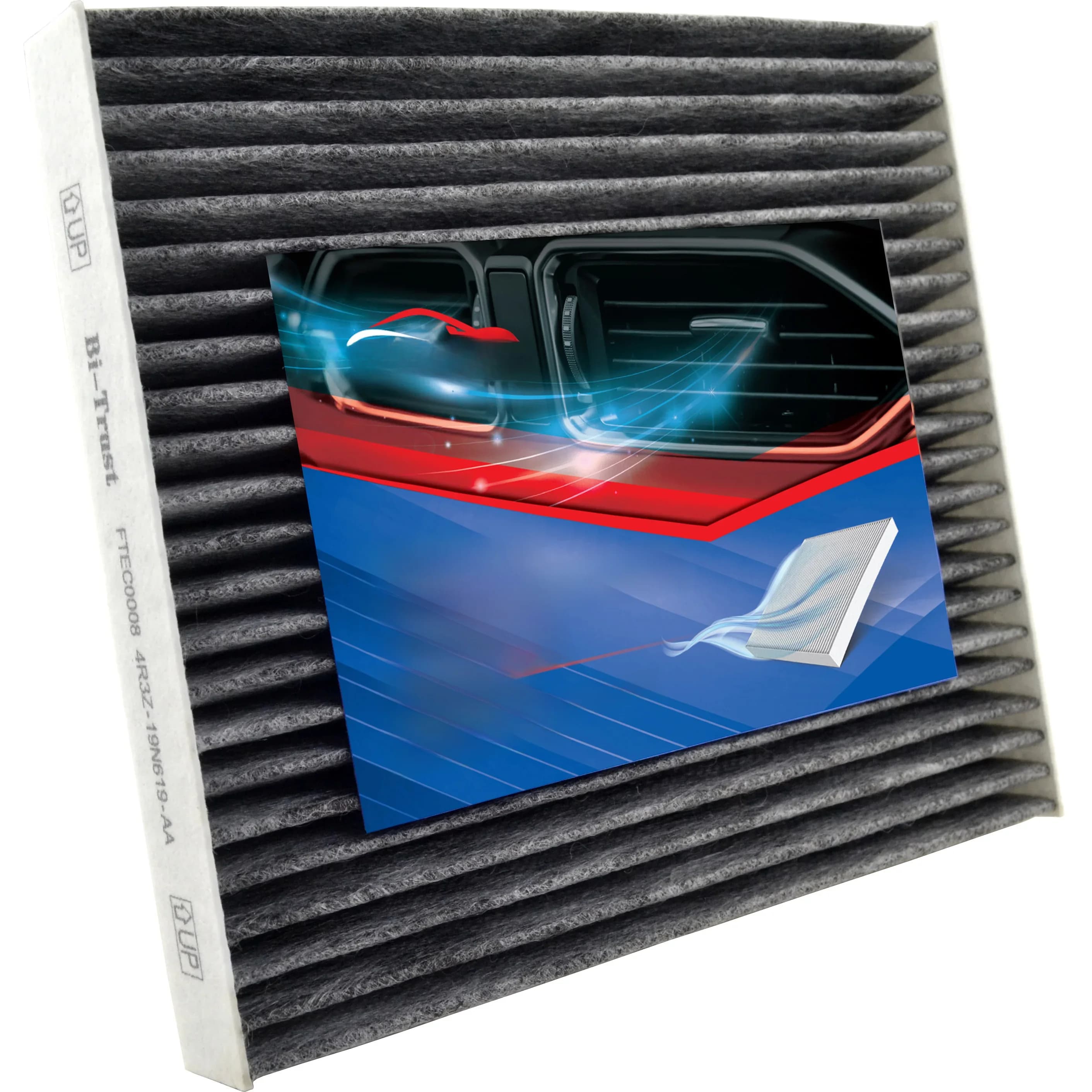 Filtre à air d'habitacle pour Ford Mustang V6 2011-2014, 3,7 l/2005-2010, Ford Mustang V6 4,0 l/2005-2010, Ford Mustang V8 4,6 l