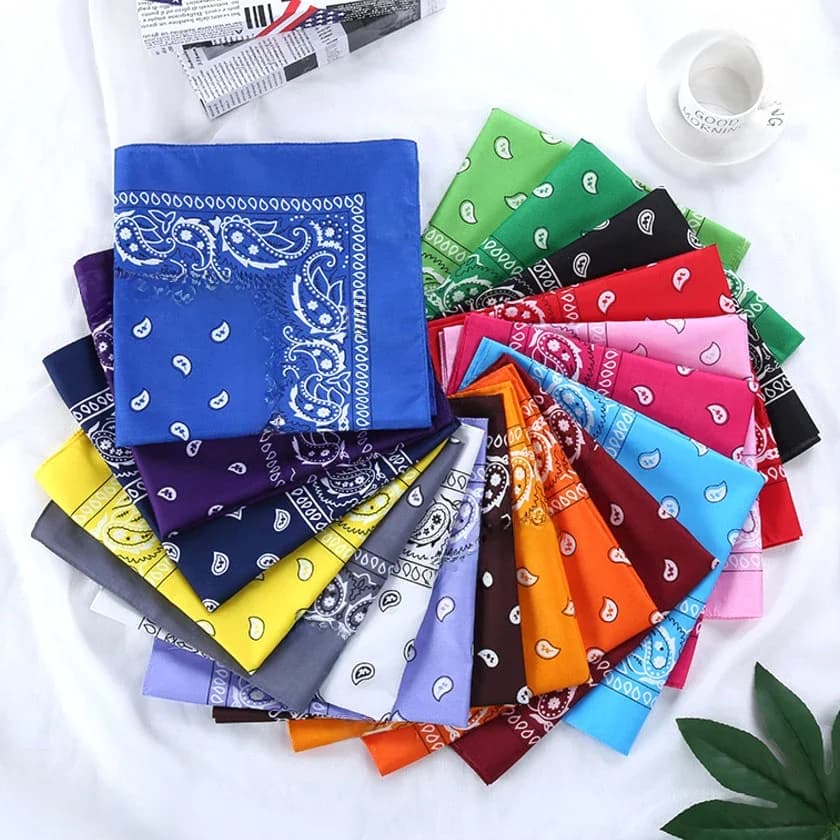 Nouveaux bandeaux unisexe coton Bandana foulard chapeaux pour femmes concepteur chapeaux Double face tête enveloppement hommes masques visage écharpe