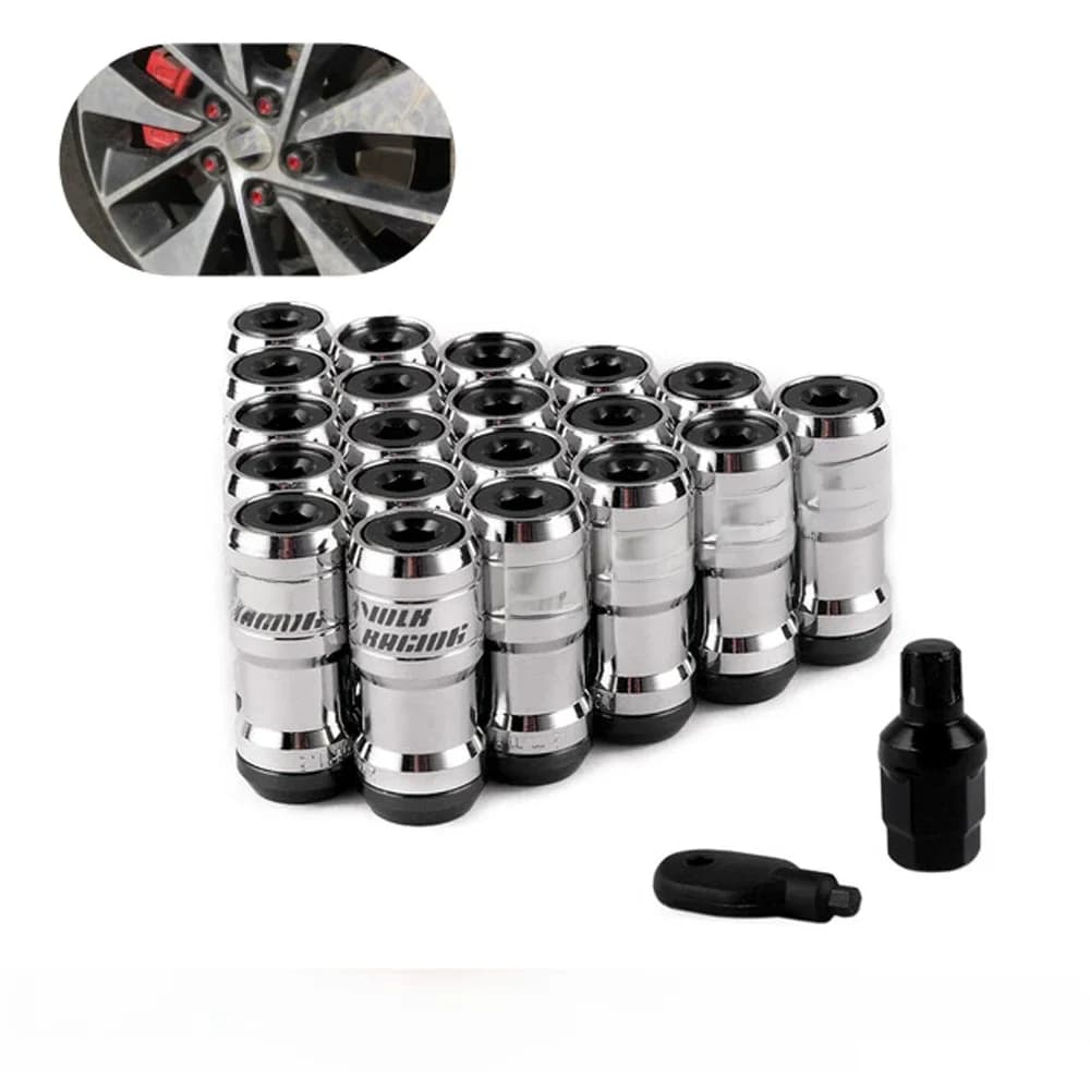 Volk Racing – roues en acier dissimulées, formule Heptagon, écrous de verrouillage, jante de gland, extrémité fermée M12x1.25 M12x1.5, bleu brûlant, 20 pièces/ensemble