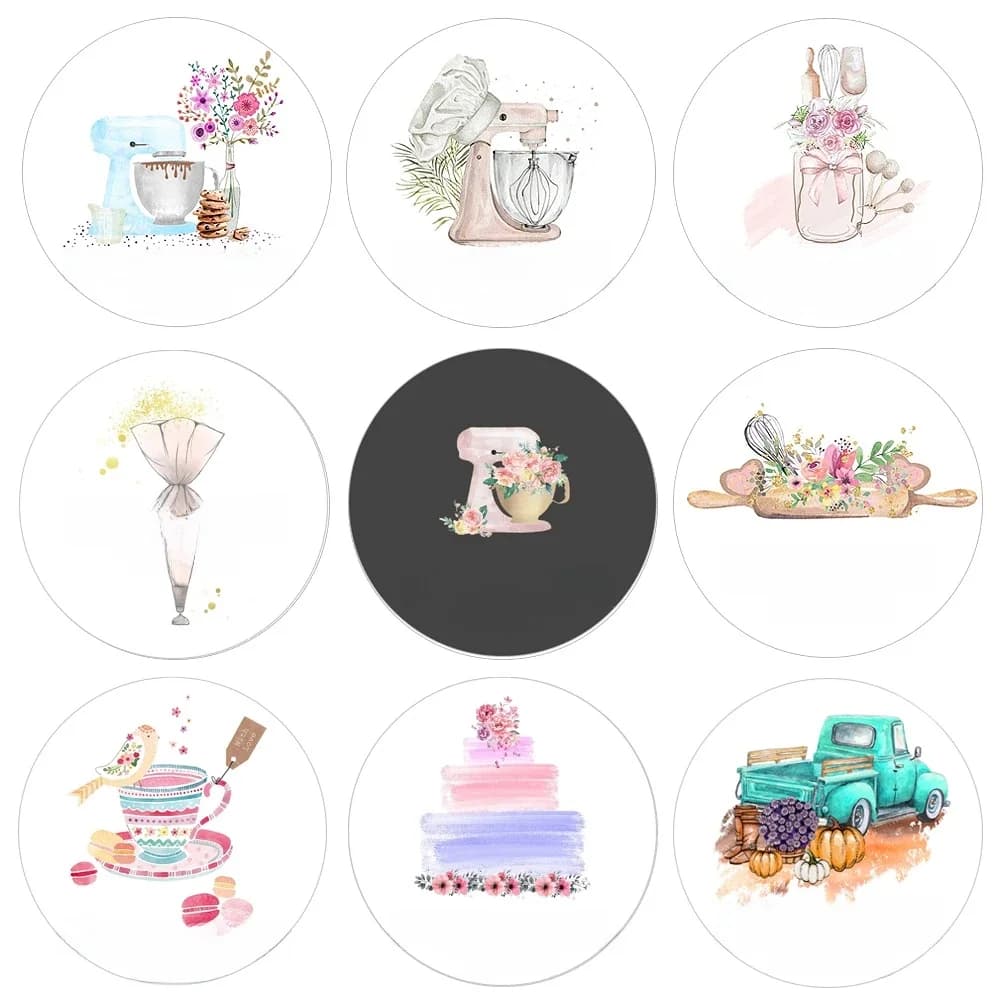 Autocollants de cuisson personnalisés, étiquettes de nom de boulangerie, décoration de boîte-cadeau, pour mariage, fête d'anniversaire, décor de réception-cadeau pour bébé, DIY bricolage