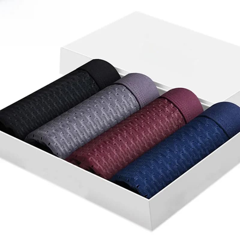 SKY HERO – boxer pour homme, lot de 4 pièces, sous-vêtements masculins