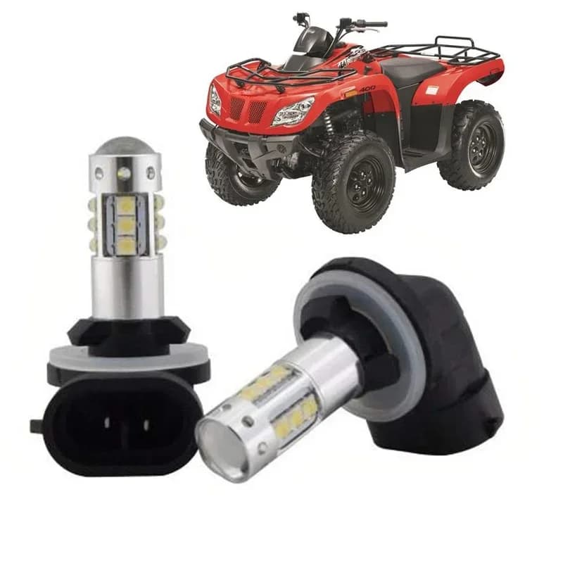 Ampoule de sauna LED super blanche, feux de conduite, Arctic Cat 400, 500, 550, 650, 700, 1000, 700s, Prowler XT, 550 HDX, 80W, 2 pièces