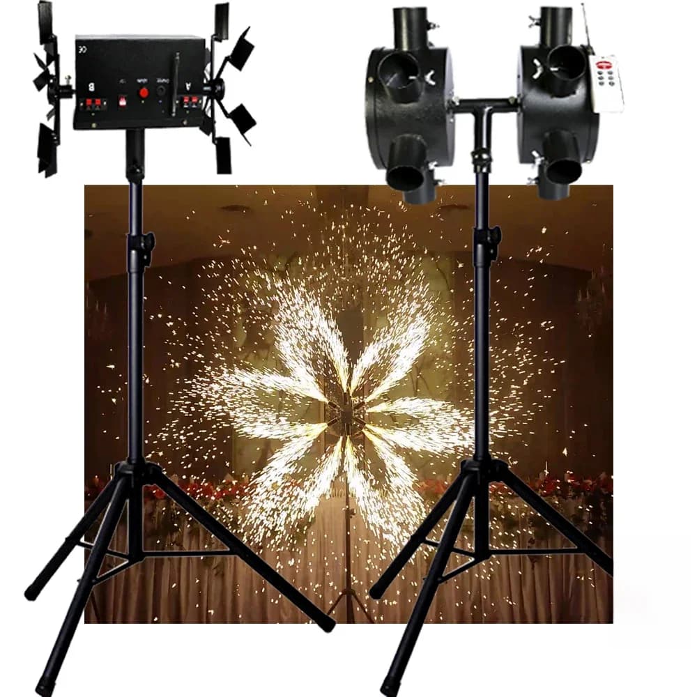 Support d'équipement d'éclairage de scène T1, Pyro froid, enquêter d'artifice de mariage, Pyrotechnie, Décoration de fête, Cérémonie Leon, Fiançailles FX