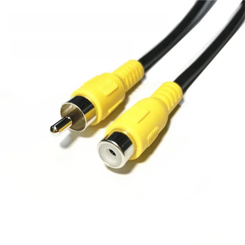 Câble coaxial d'extension audio-vidéo RCA 1m 3m 5m 1 RCA mâle vers 1 RCA femelle pour HDTV