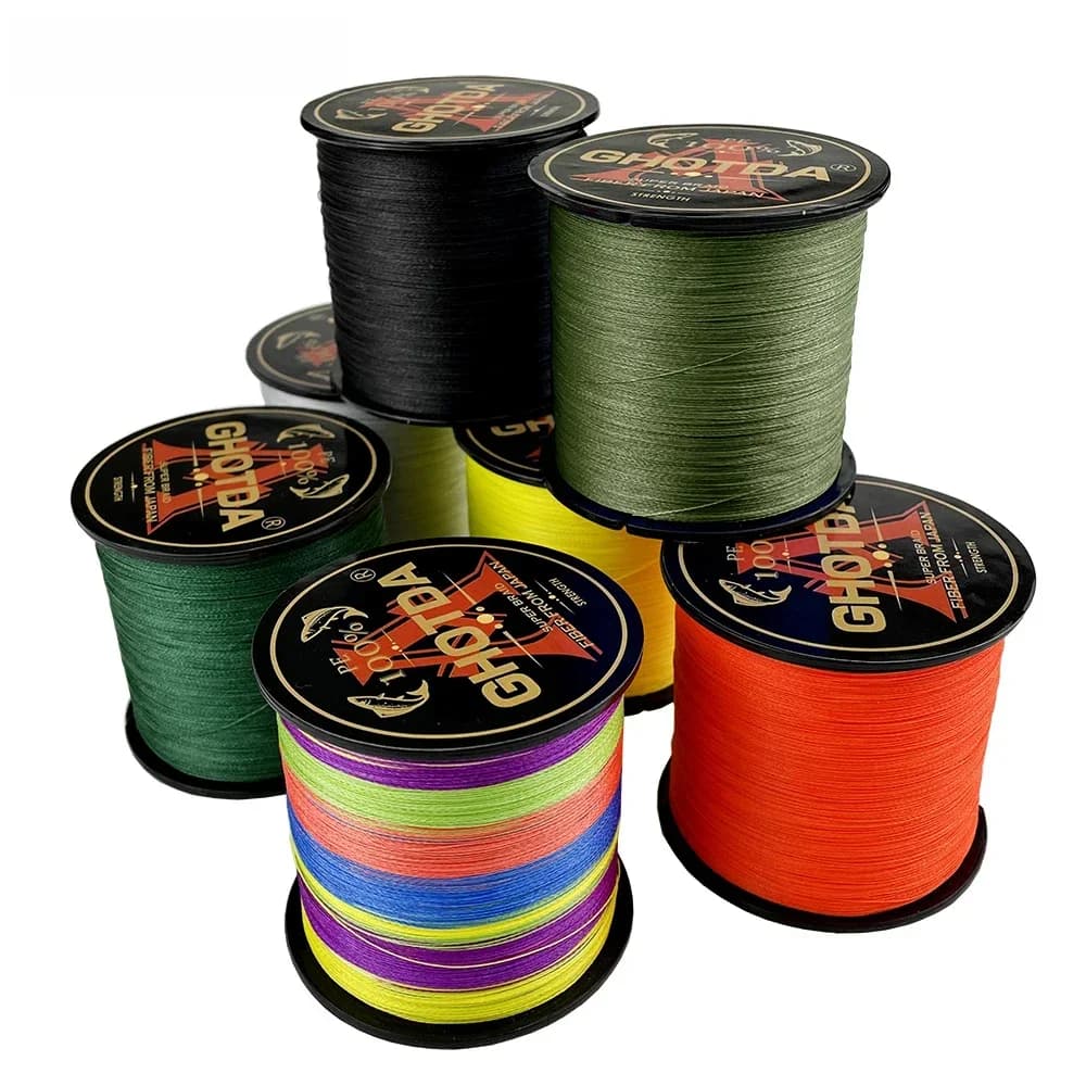 GHOTDA 300M 4 brins 8 brins tressé PE ligne de pêche Multifilament pour la pêche à la carpe