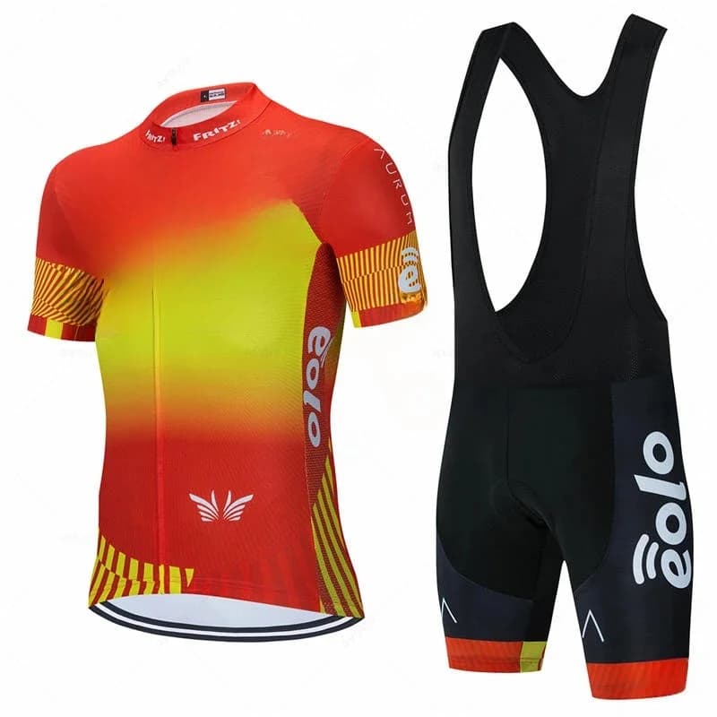 Maillot de cyclisme de l'équipe Eolo Kometa, vêtements de vélo, ensembles de gel à séchage rapide, vêtements de sport