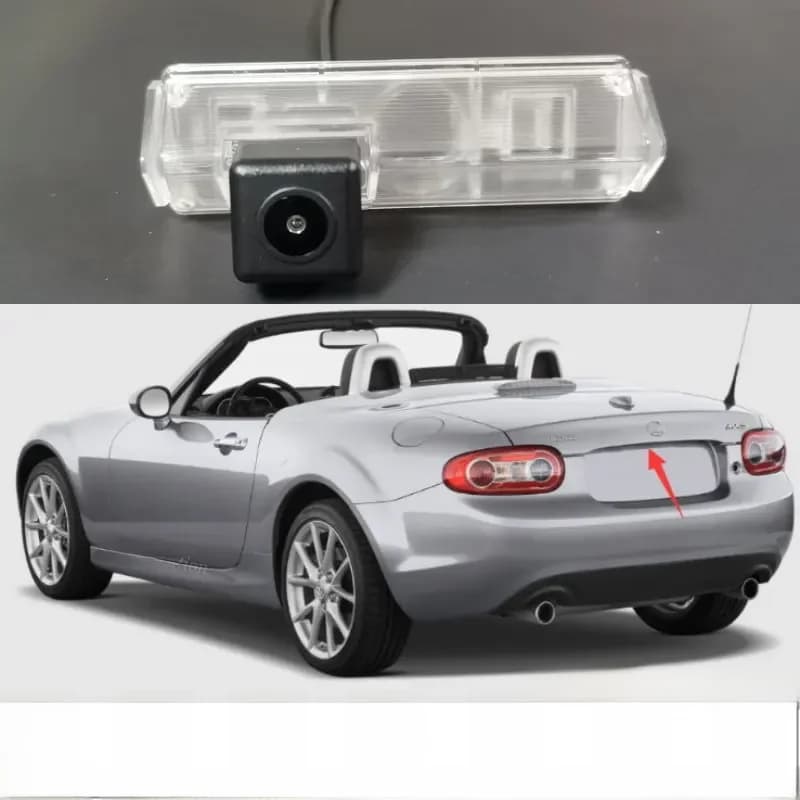 Caméra de recul de barrage de vue arrière de voiture pour MAZDA MX5 Roadster MX-5 Miata III (NC) 2006 ~ 2014 pour la vision nocturne de stationnement HD