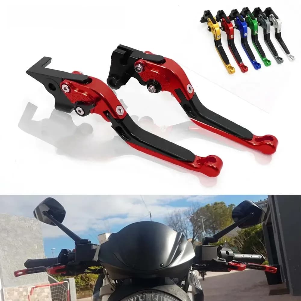 Leviers de frein et d'embrayage pliables et extensibles, accessoires de moto pour Ducati Monster ST2 M 400 600 620 695 750 919 696 M600 ST2