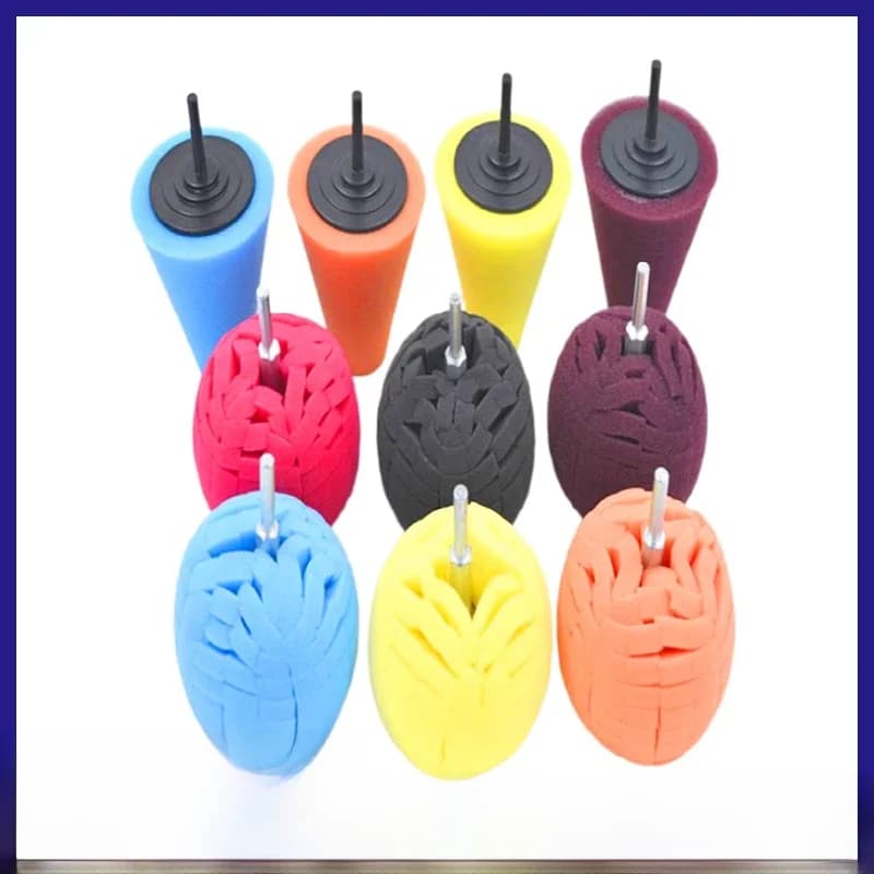 Tampons de polissage pour perceuse, M10, pour moyeu de roue, livres coniques, éponge de planche et boule de cirage, polisseuse automobile, soins de voiture, beauté