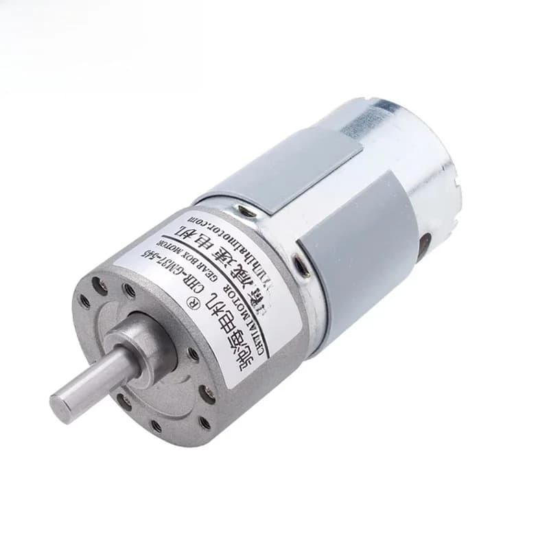 Moteur à engrenages de réduction d'arbre de sortie de moteur de réduction de couple élevé JGB37-545 12V/24V 8 tr/min ~ 1000 tr/min