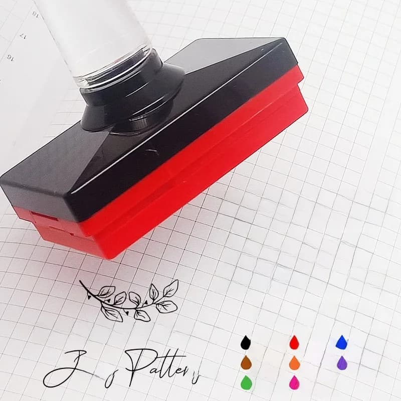 Tampon auto-encreur avec logo personnalisé, tampon à encre photosensible personnalisé, image de votre conception