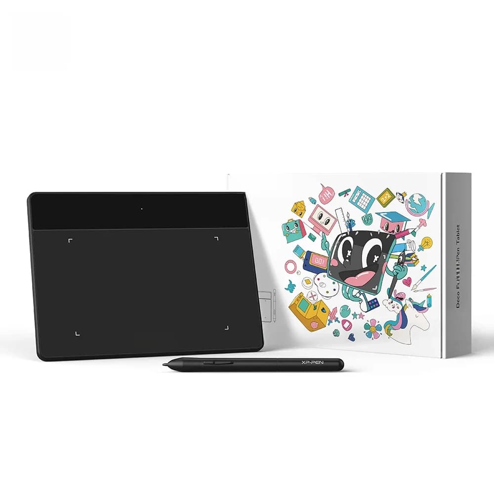 XPPen Deco Fun XS tablette de dessin numérique tablette graphique 4 pouces pour Art Signature éducation en ligne pour Windows Mac Android Linux
