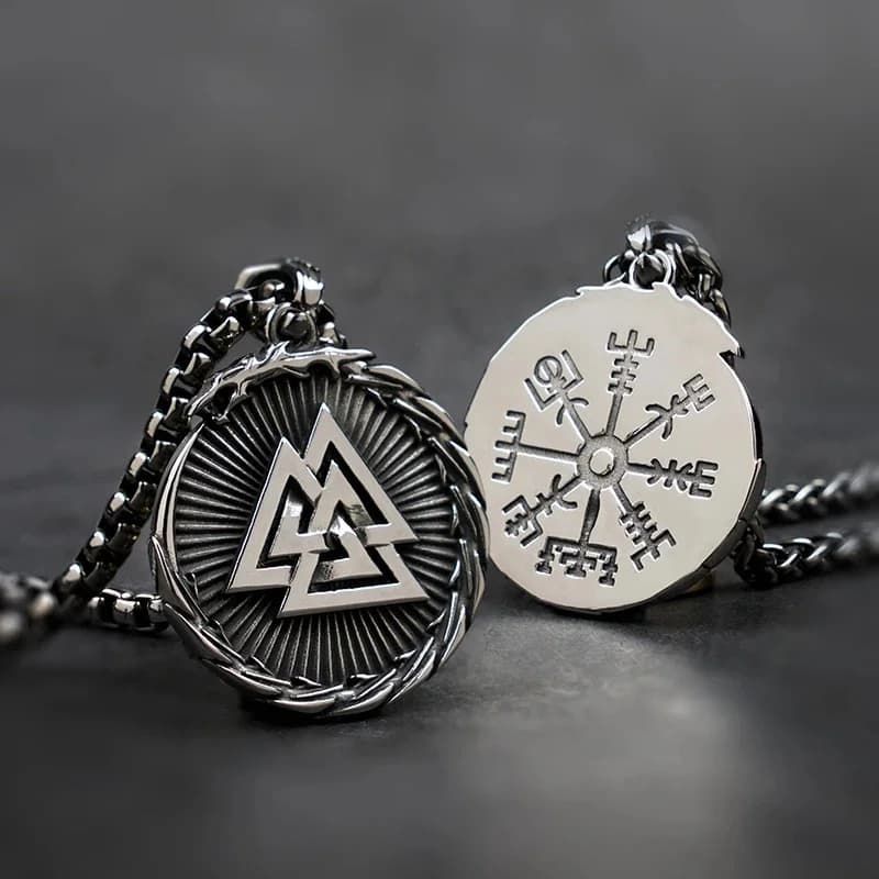 Collier avec nœud à motif Viking pour hommes, style nordique, en acier inoxydable 316L, pendentif, breloque, cadeau, bijoux, 2021