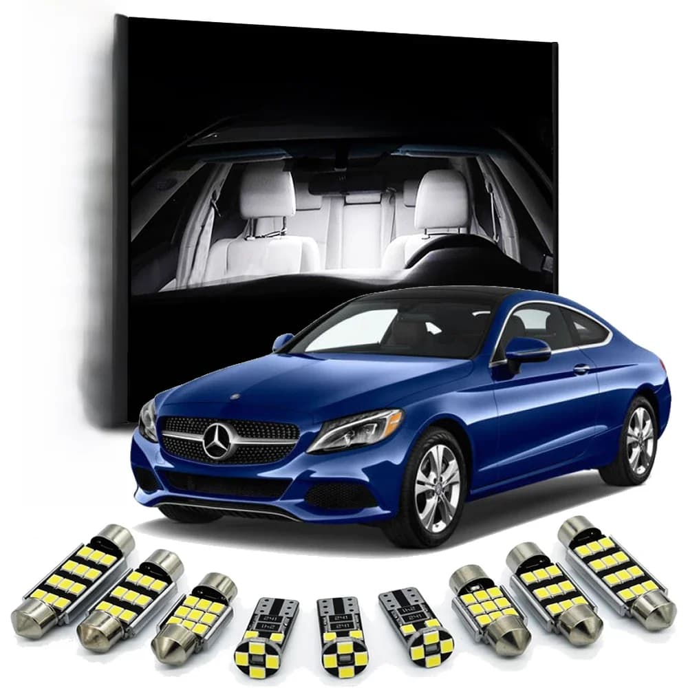 Zoomsee – Kit d'éclairage intérieur LED pour voiture, pour Mercedes Benz classe C W202, W203, W204, W205, S203, S204, C203, C204, Canbus