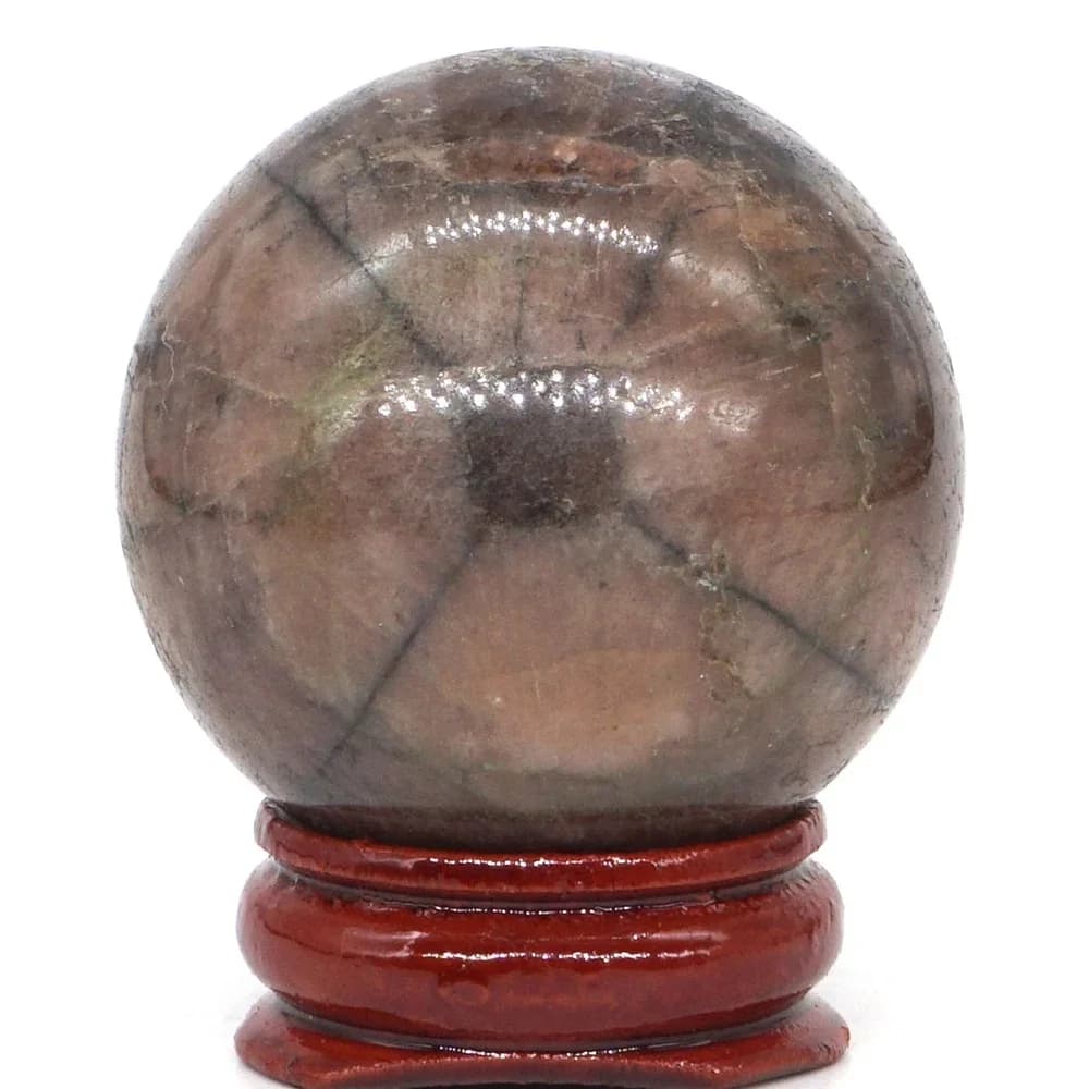 Boule de sphère de chiastolite naturelle, cristal de chakra, pierre de guérison Reiki, décoration sculptée, artisanat, minorganisateur, décor de chambre, 37mm