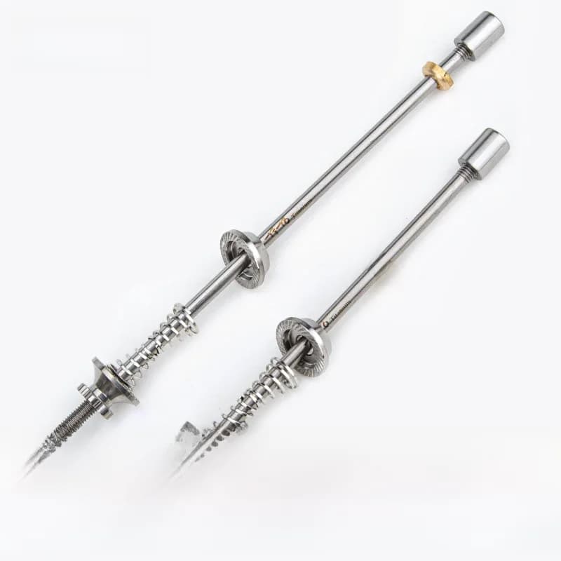 TiTo Titanium 1 paire de broches de roue en titane à dégagement rapide pour vélo de route, roues de VTT, moyeu de vélo de montagne, le plus léger