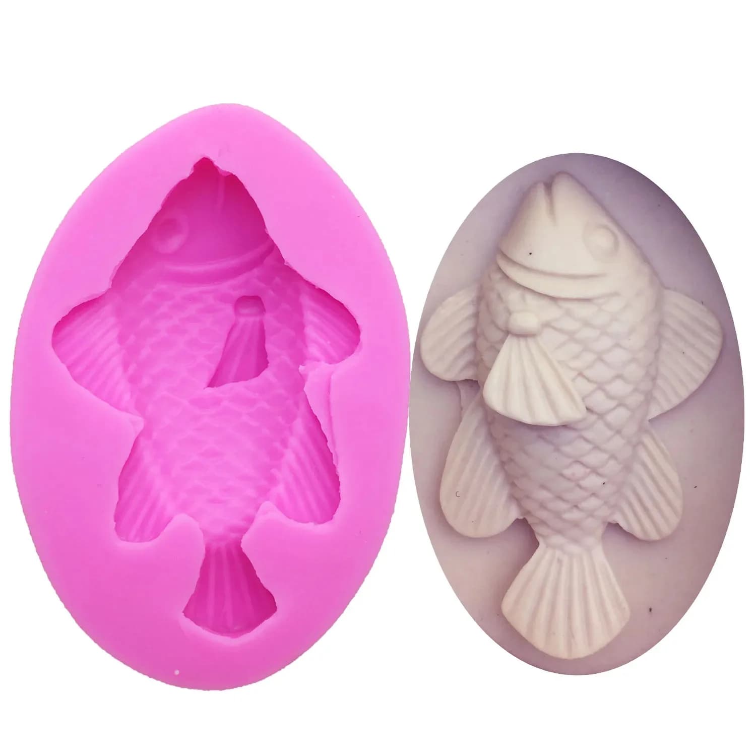 Moule en silicone M0535 en forme de poisson pour chocolat, gâteau, pudding, gelée – Outils de décoration de gâteaux en fondant DIY
