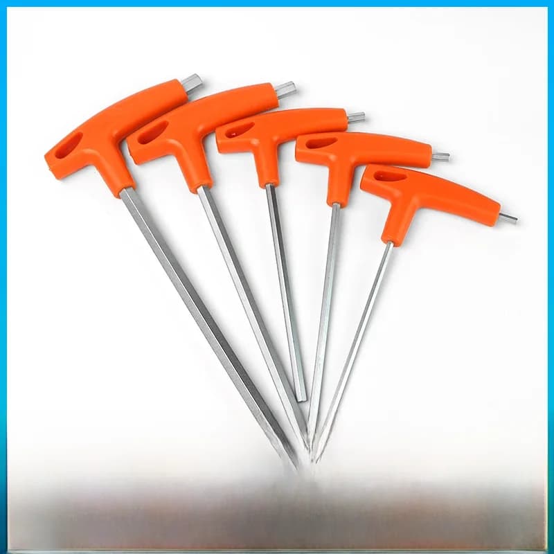 Clé Allen à tête plate/à tête sphérique 2/2,5/3/4/5/6/8/10 mm, outil manuel universel, adaptateur à fixation rapide, acier au chrome vanadium, hexagonale