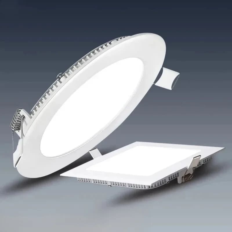 Plafonnier encastré, avec pilote, 3W, 6W, 9W, 12W, 15W, 18W, 25W, ac 110V, 220V