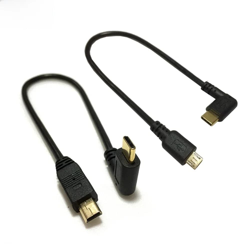 Câble Micro USB 3,1 OTG de 25cm, 5 broches, adaptateur de données, prise USB 2,0