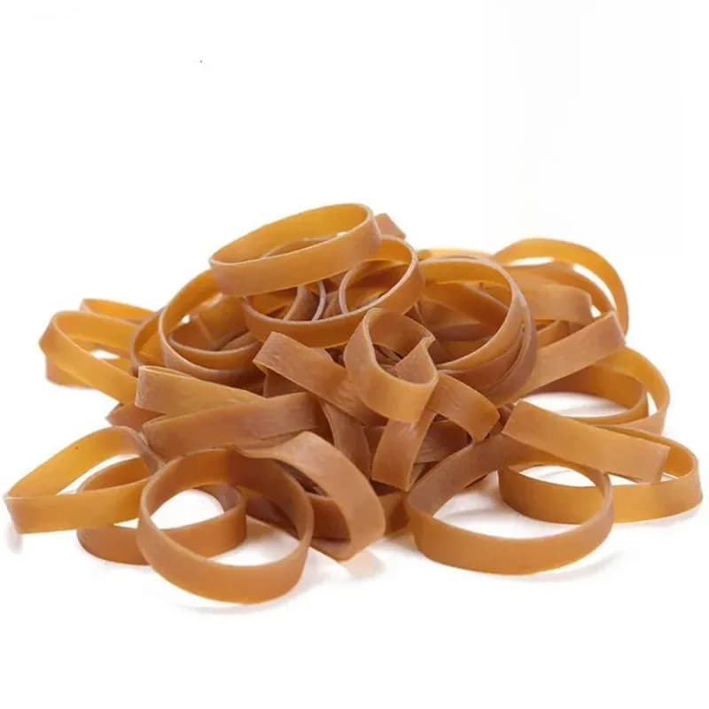 Bandes de caoutchouc 50x8mm, bande élastique solide, attaches à anneaux en Latex pour fournitures de papeterie de bureau, d'école et de maison, 50 pièces