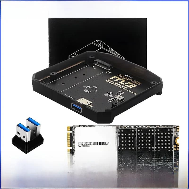Raspberry Pi 4 Argon ONE, carte USB 3.0 vers M.2 SATA M.2 SSD SSD Nvme M2 512G 128G, base adaptateur pour Argon ONE V2