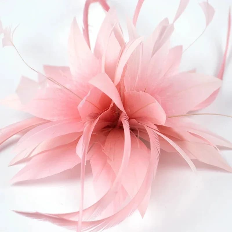 Vêtement de Sauna à Plumes et Fleurs pour Femme, Accessoire de Décoration pour ixde Mariage, Patients, Diadème, Fascinateur