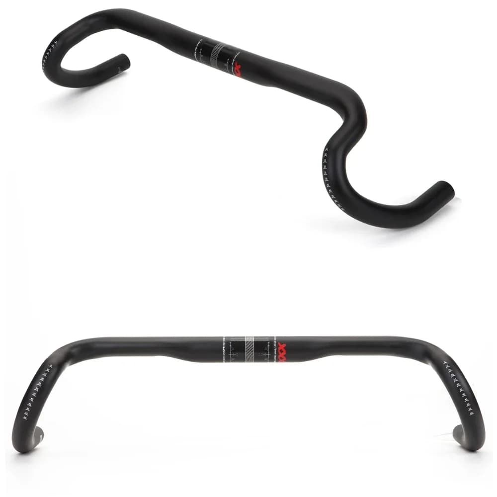 Nouveau guidon de vélo en carbone à grande évasion pour VTT, cyclocross et vélo de route, 380/400/420/440mm, en fibre de carbone