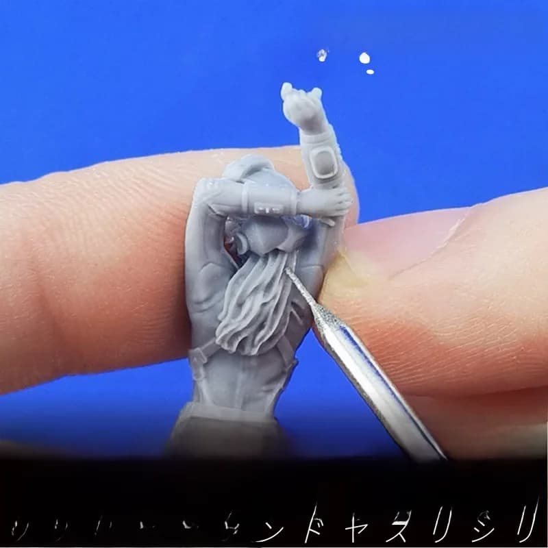 Stylo de polissage de détail d'aiguille de meulage mince, petit outil de ponçage de crevasse 0.4mm pour outil artisanal de modèle de loisirs