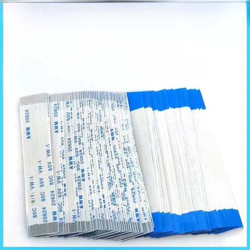 Câble plat flexible FPC FFC, 5 pièces, 4/5/6/8/10/12/14/16/18/20/30/40-80 broches, pas de 0.5MM 1.0MM, longueur de fil de type A