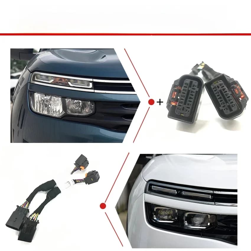 CZMOD-Adaptateur de câblage de transfert de lumière de sauna de voiture, SFP pour 2017 à 2021 cristaux en C5 AIRCROSS, halogène à LED, modification de mise à niveau