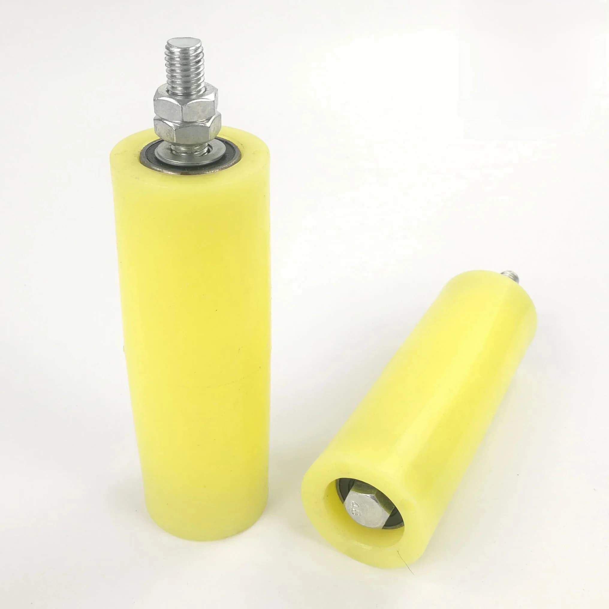 Roues de support de porte coulissante en nylon, diamètre 50mm et longueur 150mm, avec vis M12