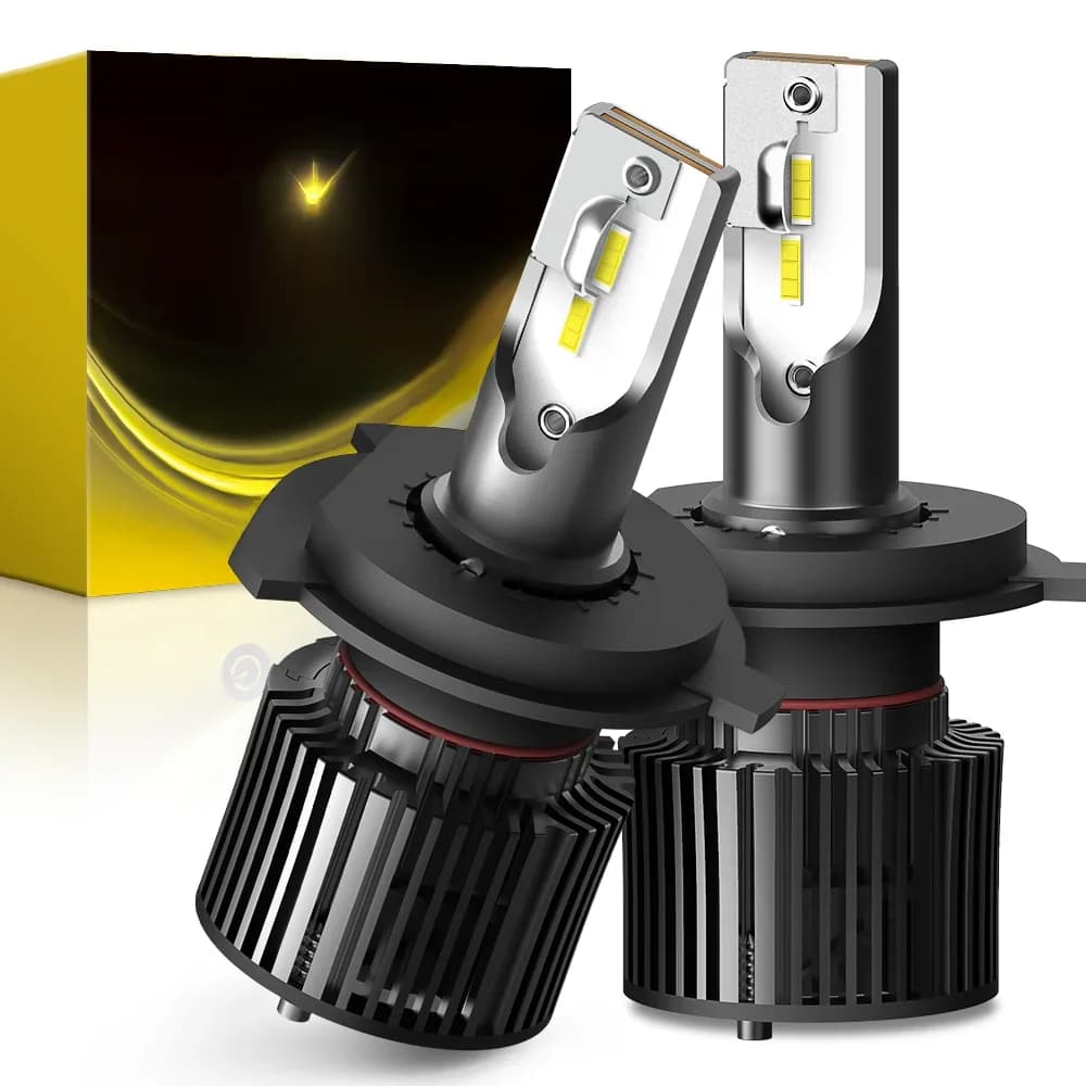 Ampoule LED AUXITO 16000LM 50W H1 H4, 2 pièces, phare de voiture Turbo LED H7 H11 H8 HB4 HB3 9005, pour Mercedes VW BMW Audi Toyota