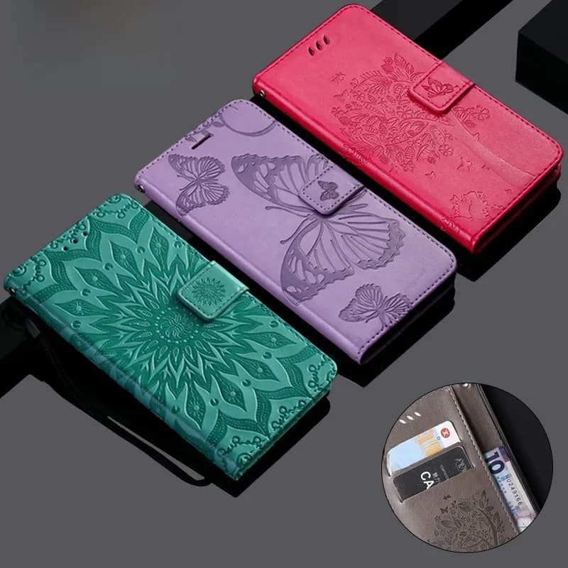 Étui portefeuille pour OPPO A5 A9 2020 A53 A53S A33 A5S AX5S AX7 A3S A7 A12 A15 A15S A16 A54 A74 A94 A95 4G 5G, housse de téléphone à rabat en cuir