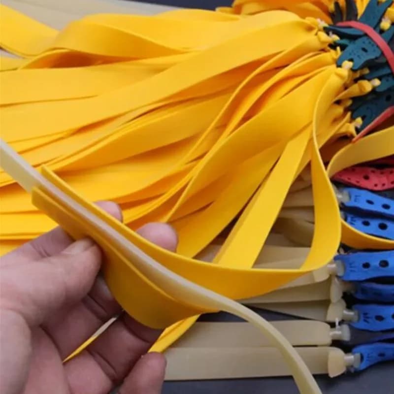 Bande de caoutchouc optique large, Latex de haute qualité, haute élasticité, élastique uni, chasse en plein air, accessoires de fronde, 2021, 5 pièces, 2mm