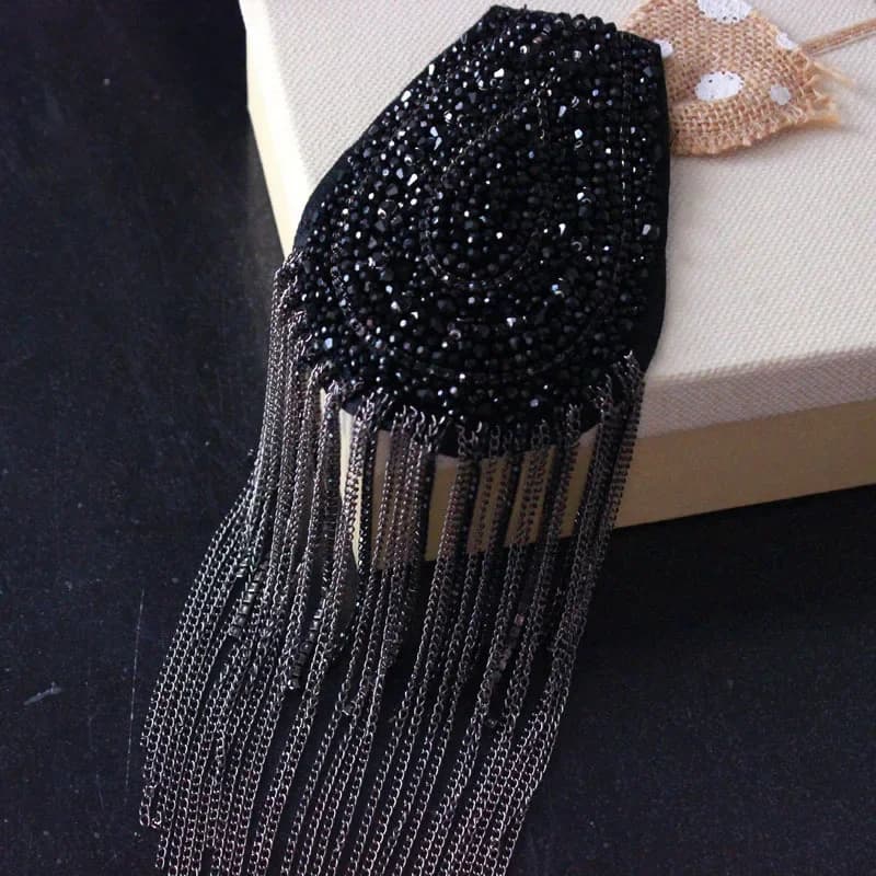 Nouveaux vêtements épaulettes accessoires Patch métal diamant glands épaulettes robe vêtements accessoires