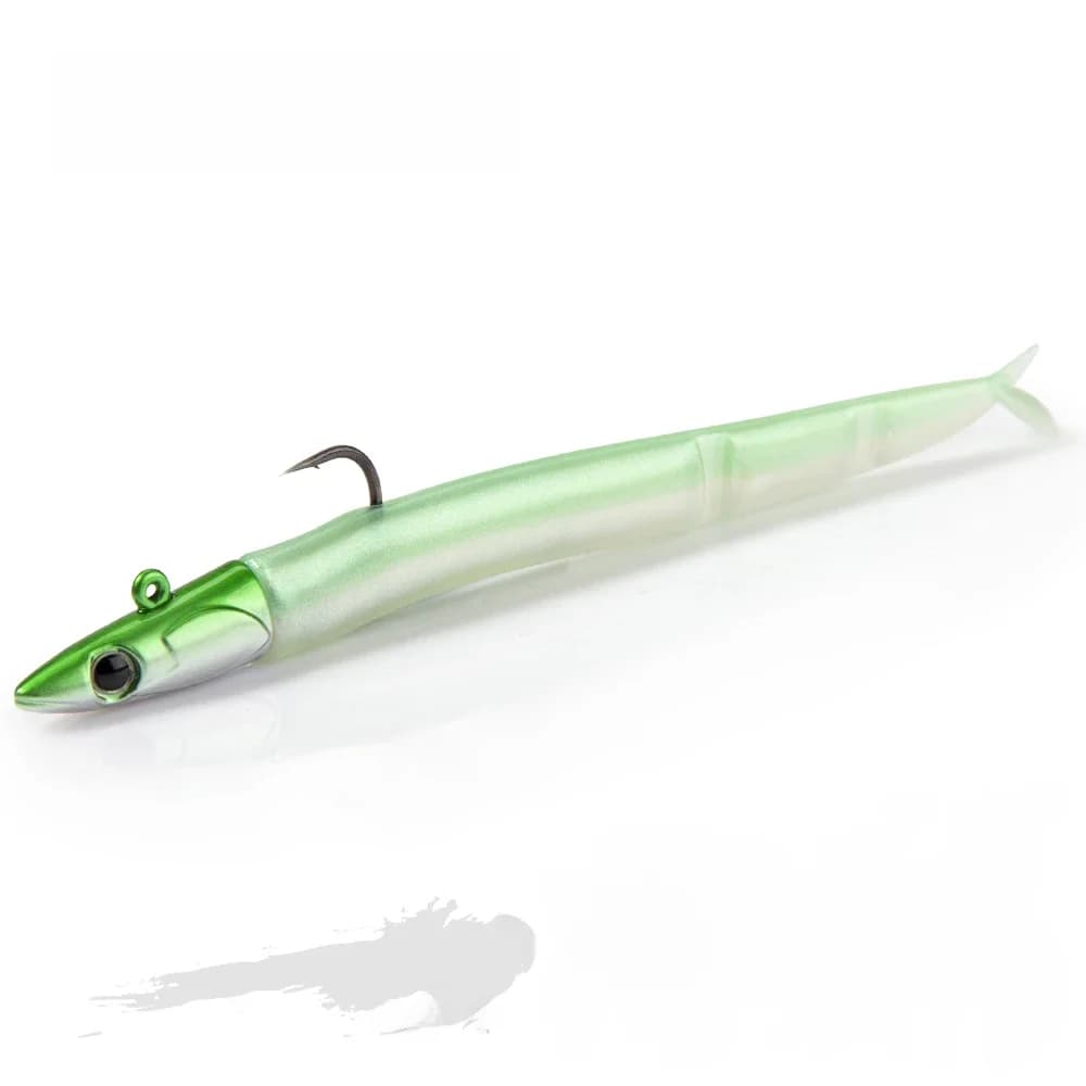 Leurre souple Hunthouse avec tête jig pour la pêche, 105mm/5g, 115mm/9g, 124mm/15g, Easy Shiner Swimbaits bicolore, accessoires pour la pêche au bar et au GT
