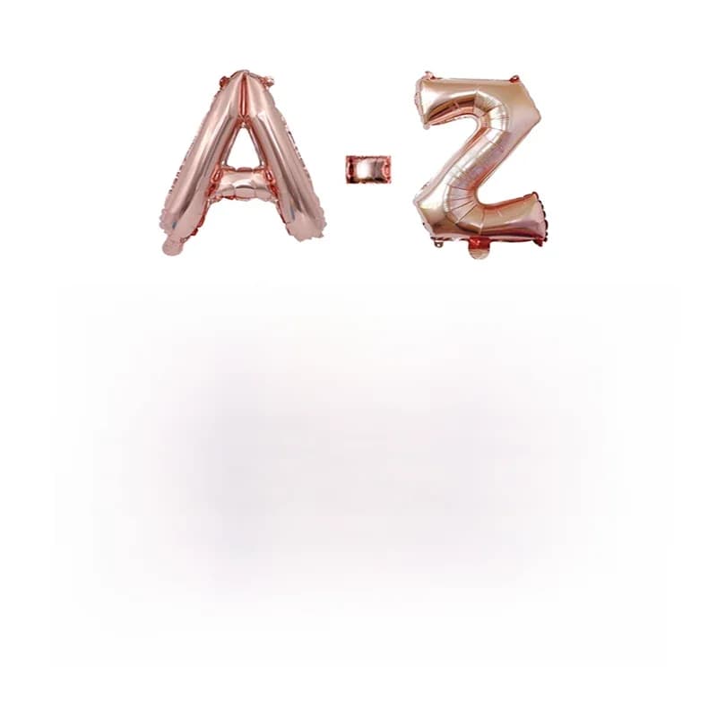 Ballons de fête d'anniversaire 16 pouces, décorations de mariage, ballons en aluminium en forme de lettres de l'alphabet, ballons pour fête de naissance de fille, fournitures pour baby shower.