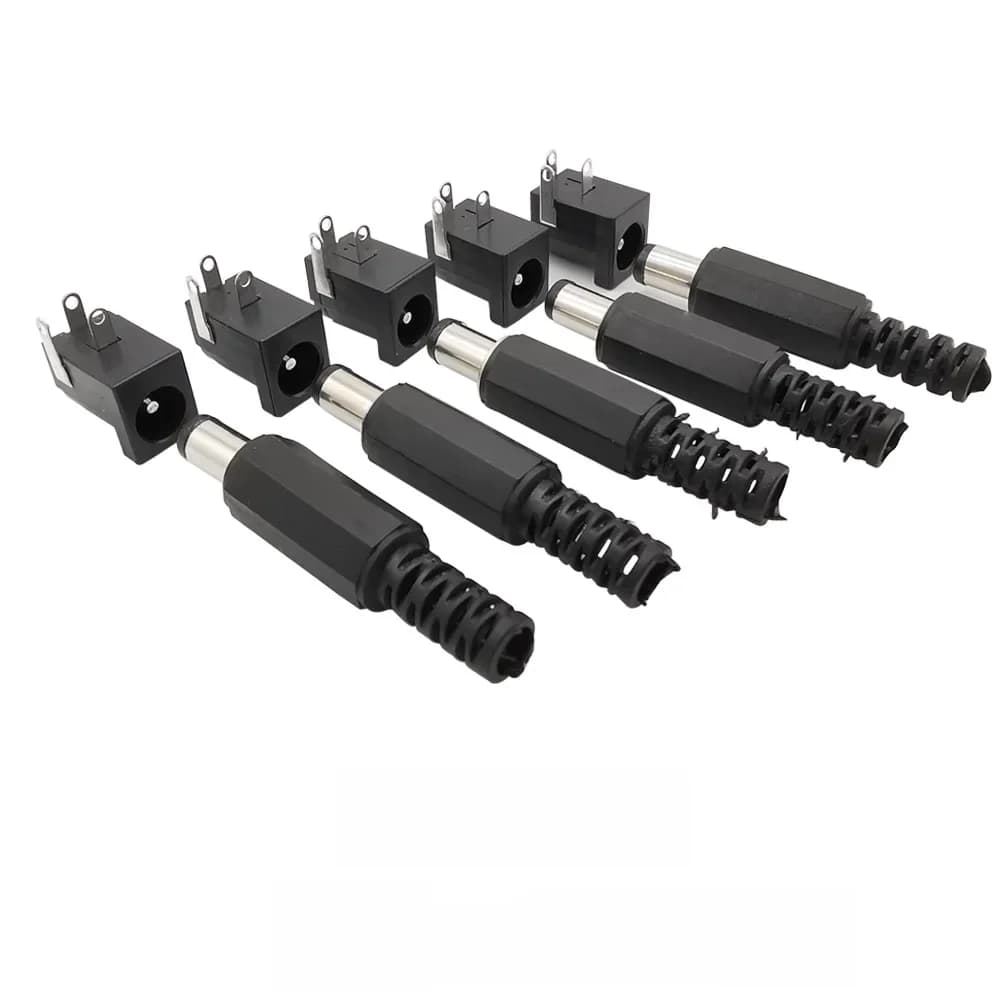 Prise de courant Jack, 10 pièces, DC-005 5.5x2.1, connecteur de montage sur PCB, 5.5x2.1mm, adaptateur de prise de charge électronique à monter soi-même