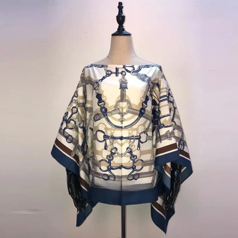 Chemisier à manches chauve-souris imprimé bohème pour femmes, mode populaire thaïlandaise, blouse pour soirée, été