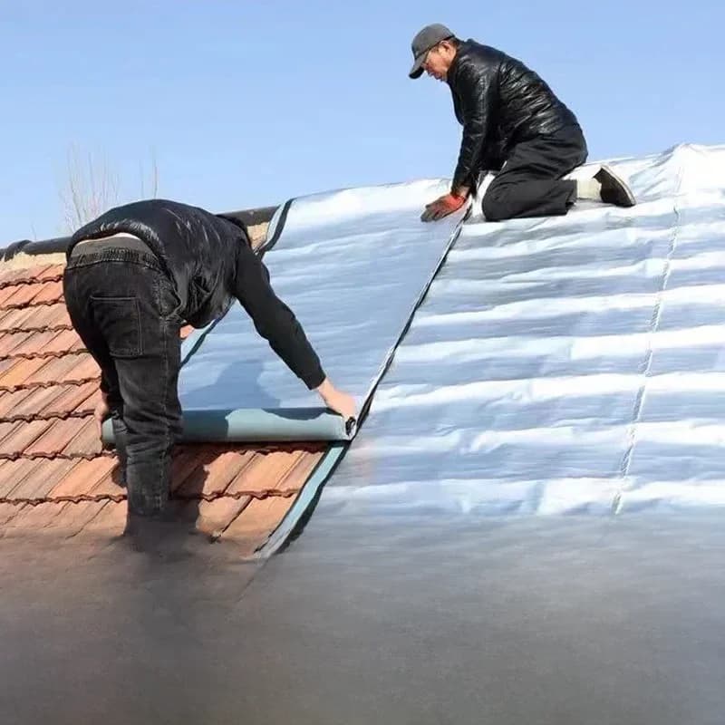 Ruban adhésif en aluminium épais résistant aux hautes températures et imperméable de 5/10/15/20 cm pour la réparation des fissures murales, des toits et des conduits