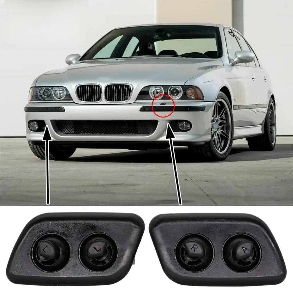 2 buses de lave-phare gauche et droite pour BMW Série 5 E39 525i 525iT 528i 528iT 530i 540i 540iT 61678360662 61678360661